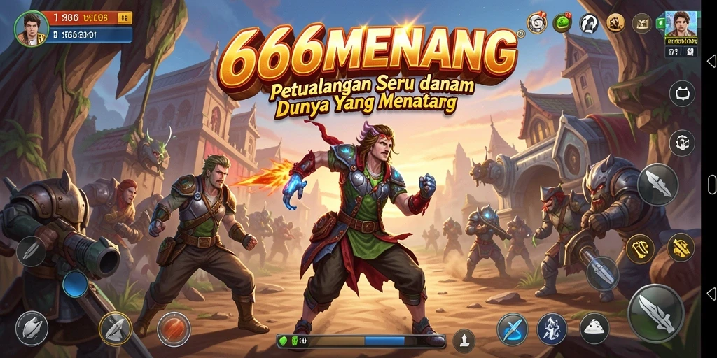 Screenshot gameplay 666MENANG menampilkan aksi petualangan mendebarkan.