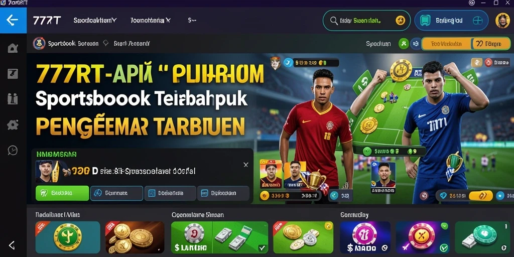 Screenshot gameplay 777RT yang menampilkan taruhan olahraga yang seru.