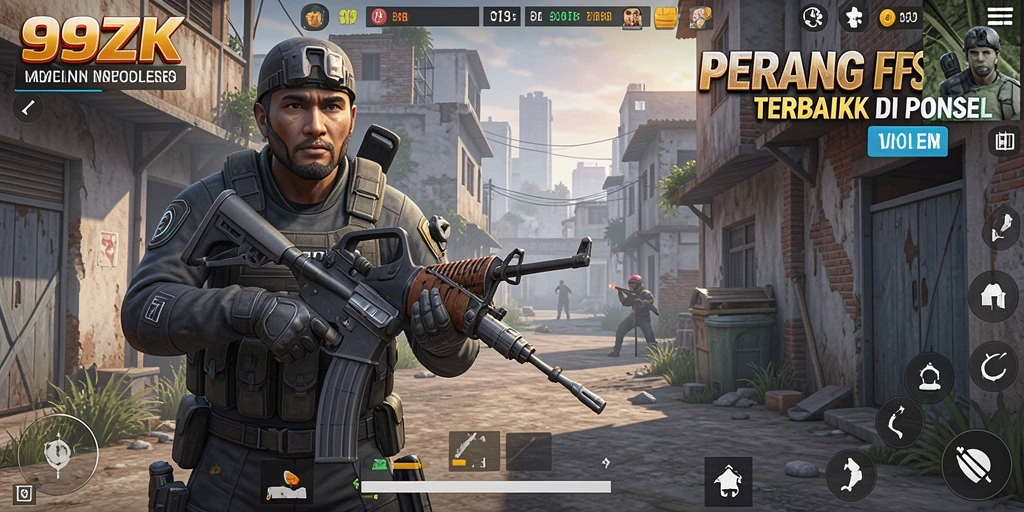 Gameplay seru dari 99ZK yang menegangkan di medan perang.