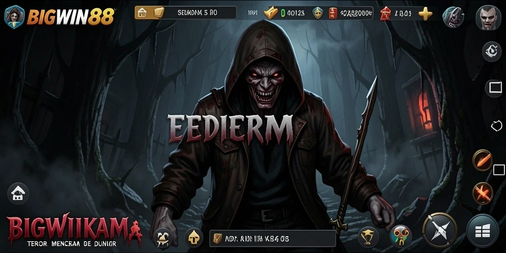 Gameplay menyeramkan di lingkungan yang penuh dengan kegelapan.