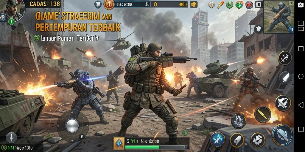 Tampilan seru gameplay SLG dalam CADAS138.