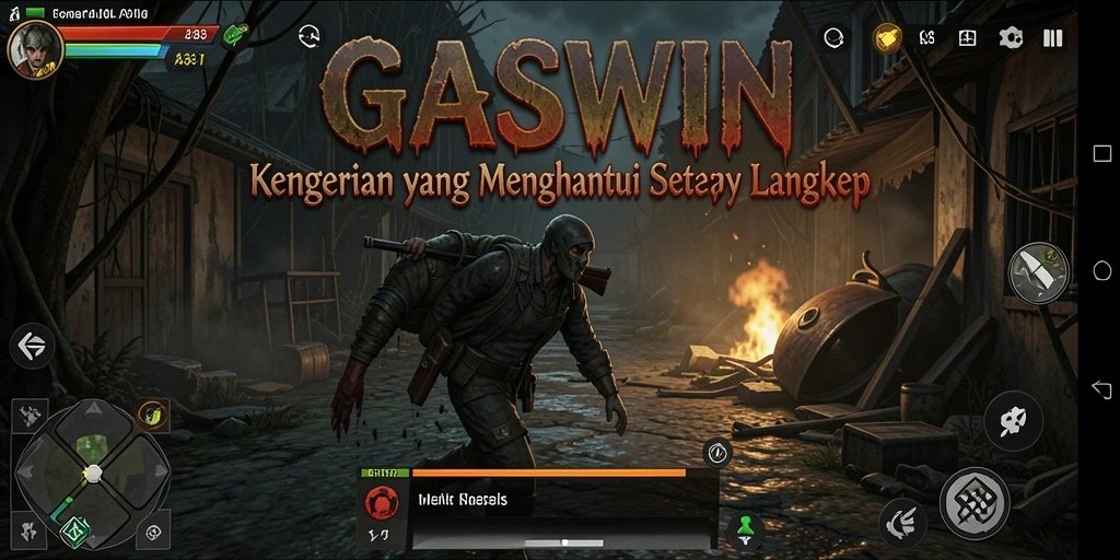Gameplay menegangkan dan mencekam dalam GASWIN.