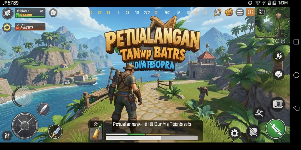 Tampilan gameplay epik dalam dunia terbuka JP6789.