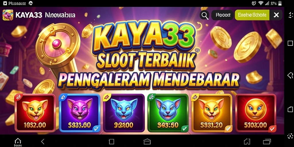 Screenshot gameplay KAYA33 dengan grafik slot yang mengesankan.