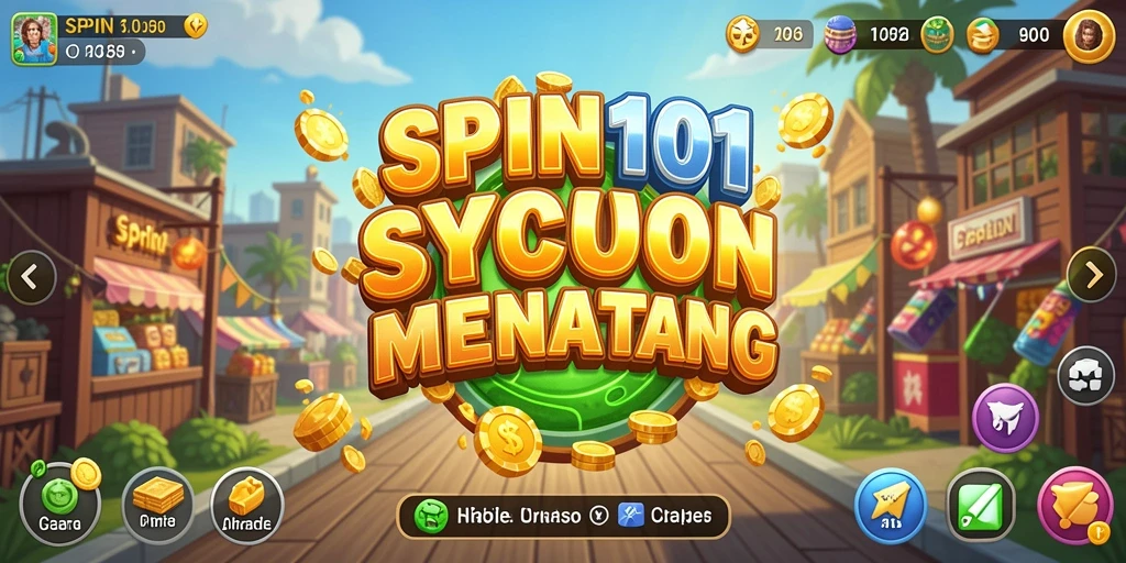 Tampilan dinamis gameplay SPIN101 yang penuh strategi Tycoon.