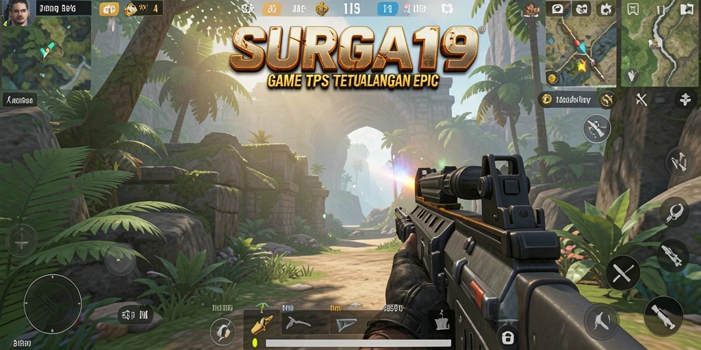 Gameplay SURGA19 yang intens dengan aksi pertempuran yang seru.