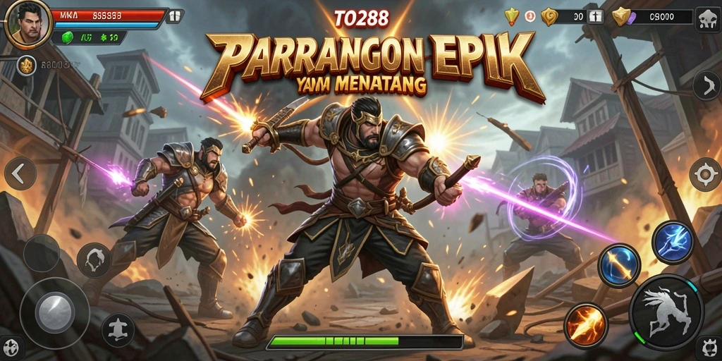 Tampilan gameplay yang penuh aksi dan serangan mematikan dalam TO288.
